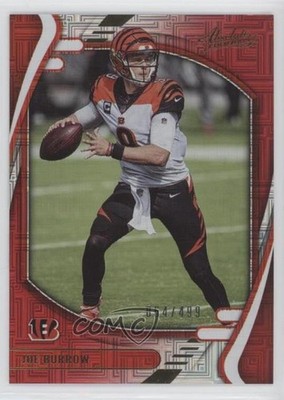 2021 Panini Absolute Red Squares 54/499 Joe Burrow #42 0tw5