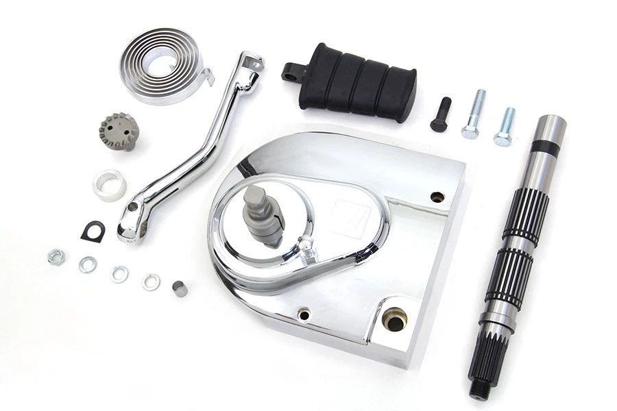 Kit de conversión Kick Starter cromado para Harley Davidson Foto 3 de 4