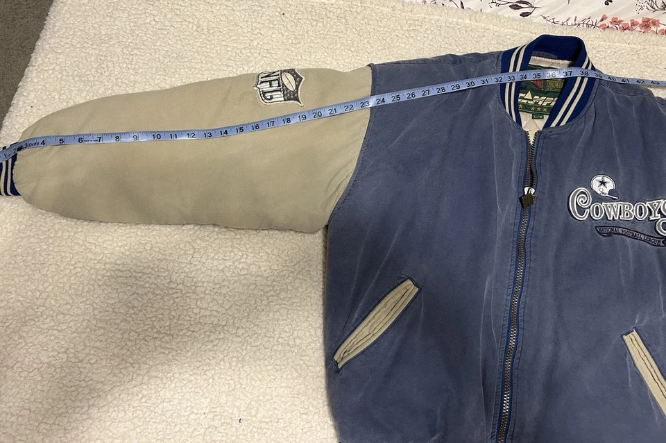 Jaqueta Vintage Dallas Cowboys Noz-moscada Campri Throwback tamanho G - Imagem 4 de 4
