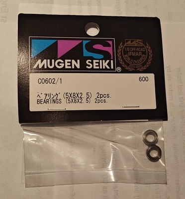 *NEW In Package MUGEN SEIKI MTX4 Bearings (5x8x2.5) 2 pcs C0602/1