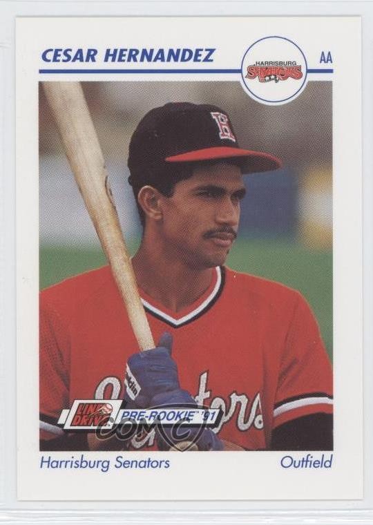 1991 Line Drive Pre-Rookie AA Cesar Hernandez #256 11pj