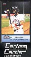 Keon Broxton 2018 Choice Colorado Springs Sky Sox #8 Colorado Springs Sky Sox