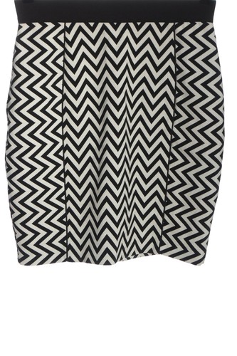 H&M Gonna a tubino Donna Taglia IT 44 nero-bianco stile casual