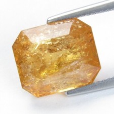 10.05Cts Amazing Natural Imperial Topaz Emerald Cut Loose Gemstone