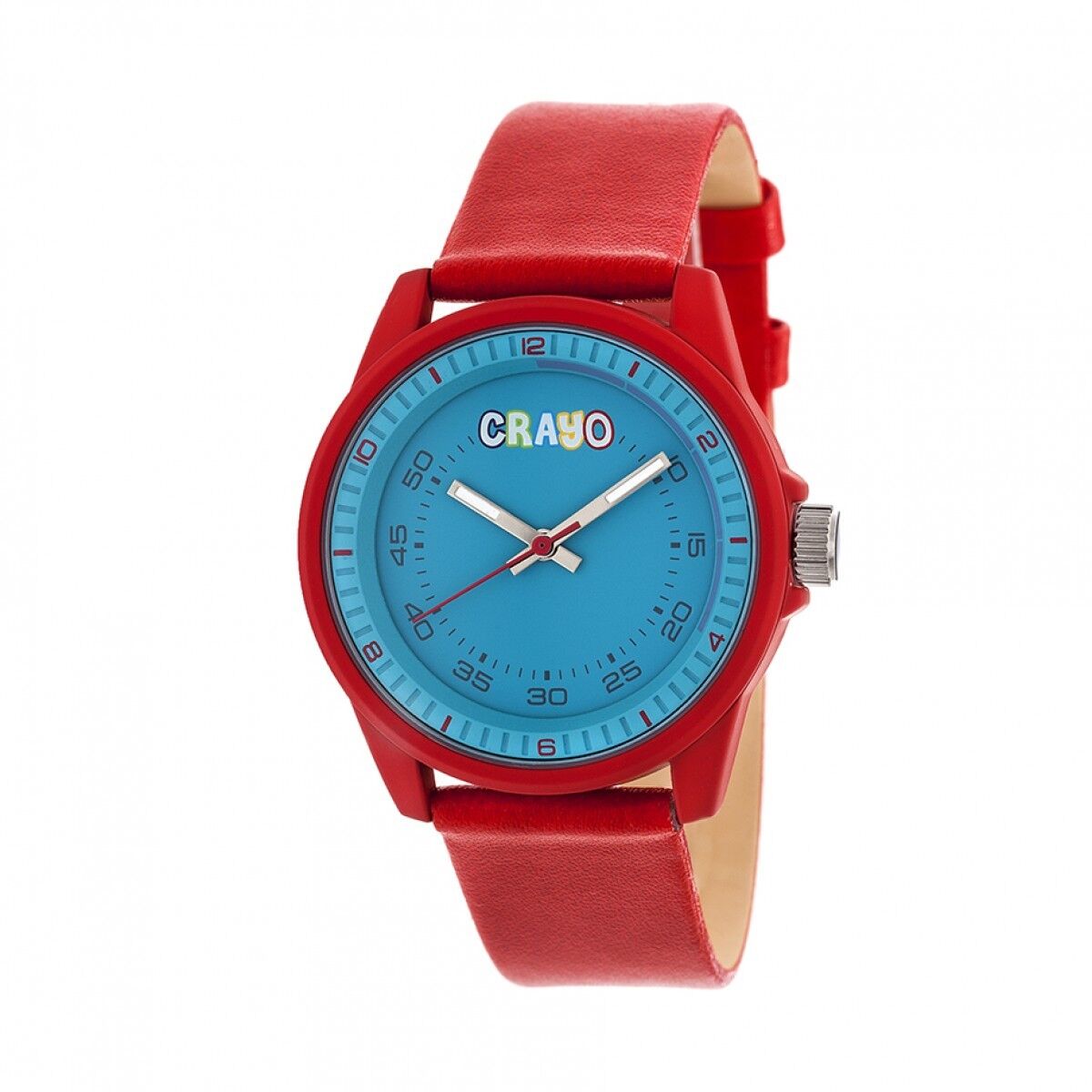 Crayo Jolt Unisexe Rouge Montre Quartz Bracelet CR4902