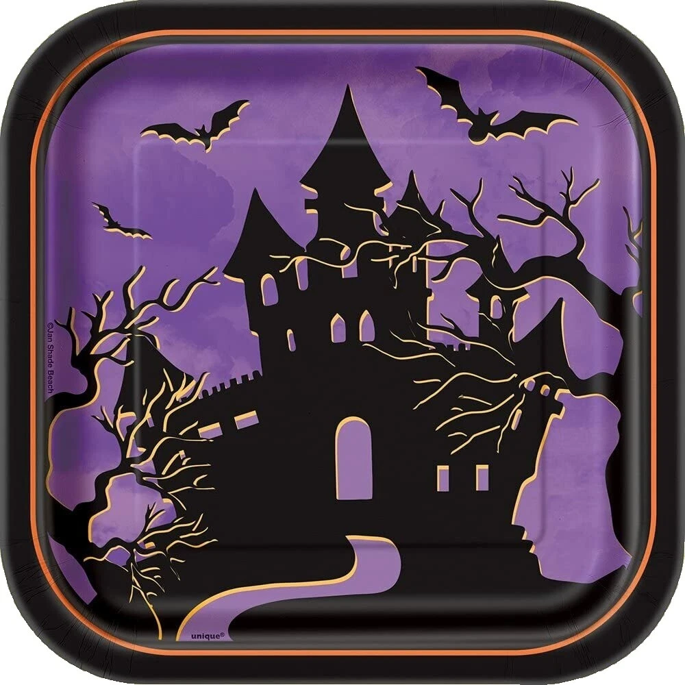 Placas de Fiesta Halloween magdalenas