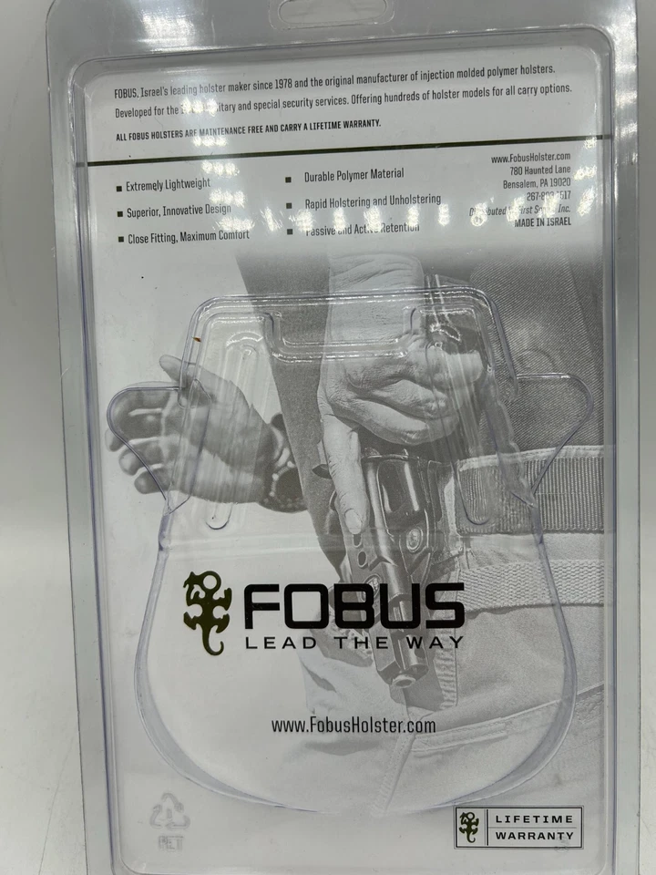 Кобура Fobus Glock модель 26 с зажимом для ремня ADJ Ambi - Изображение 2 из 2