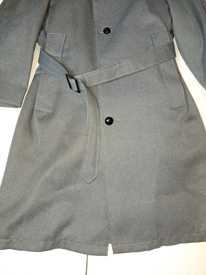 复古男式 TRENCH 外套 Woodmere Richman Bros. 1970 年代全新状况 42 Reg — 第 4/4 张图片