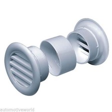 White Mini Circle Air Vent Grille Door Ventilation Cover 40mm / 55mm / 37mm T71