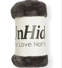 UnHide For Love Not Fur Lil' Marshmallow Blanket Charcoal Charlie 50"x60" Marsh