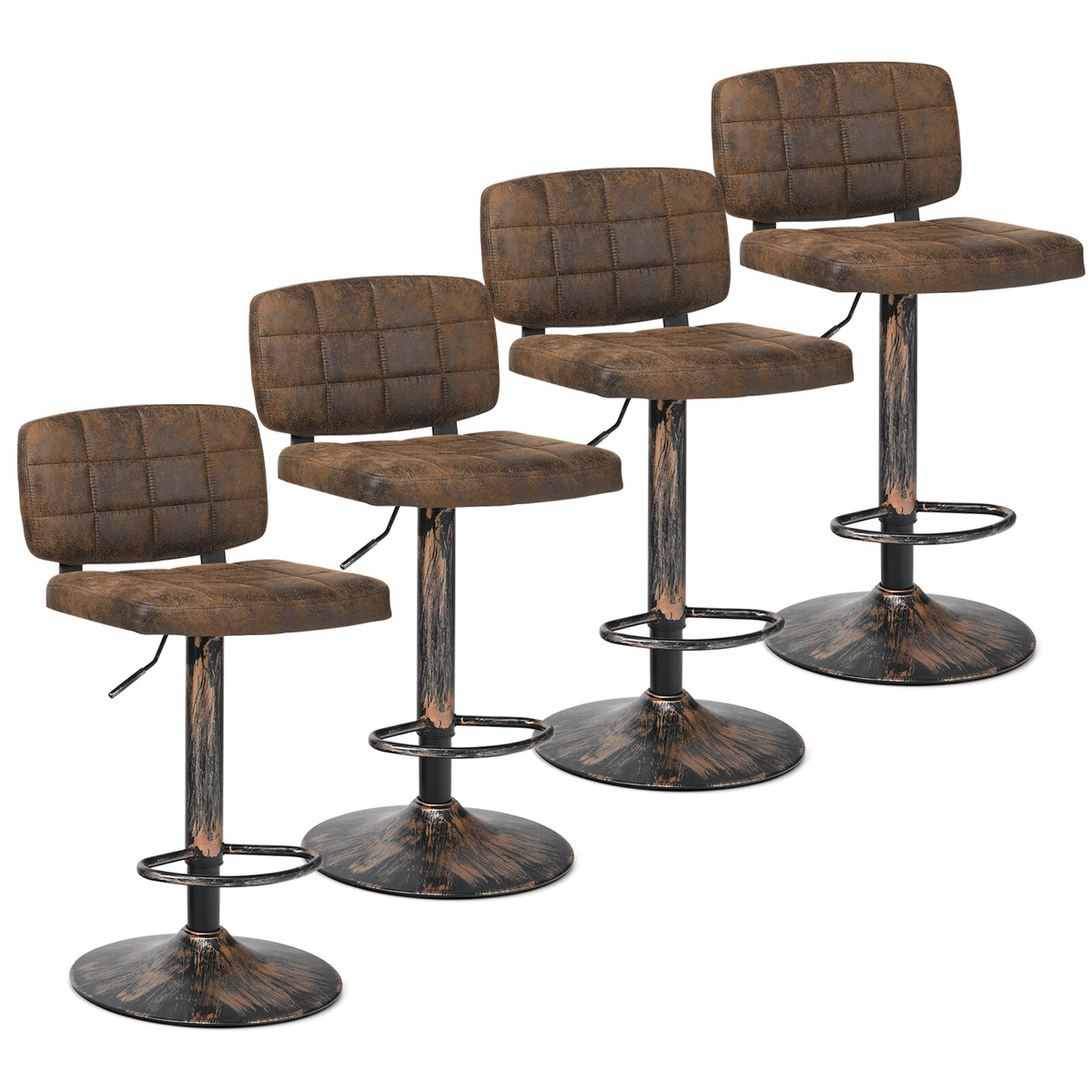 Costway swivel online bar stools