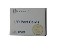 IO Crest SI-PEX15055 2 Port DB9 Serial PCI-e x1 Card low profile bracket