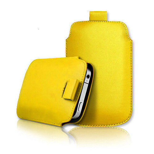 QUALITY LEATHER PULL TAB CASE COVER POUCH SLEEVE FOR NOKIA & DORO