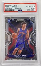 Killian Hayes Signed 2020-21 Prizm Rookie Card Detroit Pistons PSA/DNA Slabbed