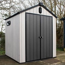 BPS Grand Outdoor Apex Garden Storage Shed- All Weather Resistant