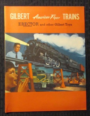 1954 Gilbert Trains American Flyer Zubehör 32pg Katalog Sehr guter Erhaltungszustand 7.0 Erector Toys