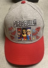 Justice League Warner Bros.YOUTH "Girls Rule Baseball Hat NWOT