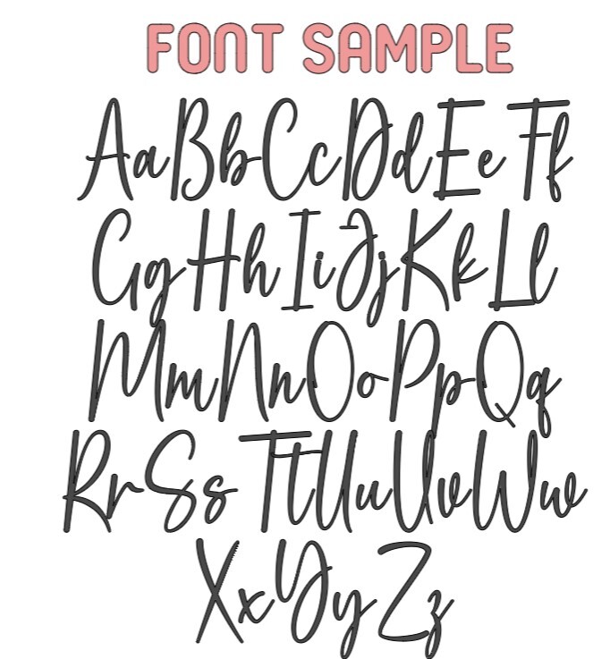 Custom Name Cursive Font Vinyl Decal Sticker Tumbler Water Bottle ...