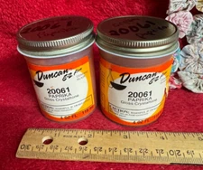 2 Vtg Discontinued 1 nos Duncan Ceramic Glaze Paprika Gloss Crystaltone