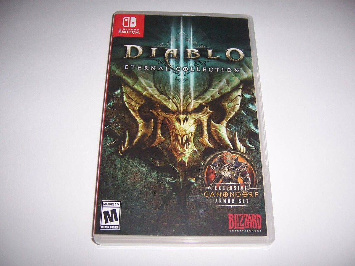 Replacement Case Diablo III 3 Eternal Collection Nintendo Switch