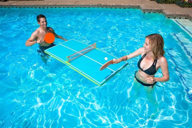 Swimming Pool Ping Pong Tennis Table Game Floating Kids Adult Fun Water Play Toy