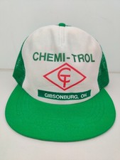 VTG USA MADE Chemi-trol Trucker Hat Snapback Cap Vintage