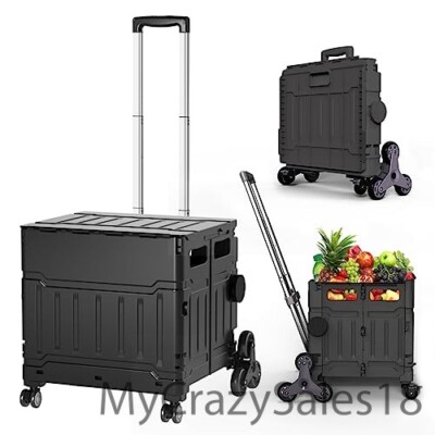 Fanboxk Foldable Utility Cart with Stair Climbing 