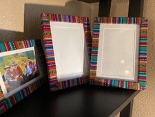 Custom Made Peru Fabric Picture Frames from 4X6 inches to 8X10 inches