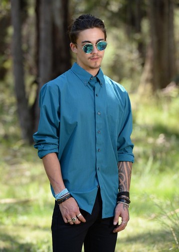 NEW Van Heusen Mens Dress Shirt Jade 
