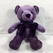 Dan Dee Collector s Choice Teddy Bear Plush 12 inch Purple Velour Stuffed Bear