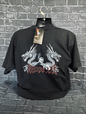 RARE Vintage BRUCE LEE Single Stitch T-Shirt Size Large The Roxx