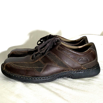 Clarks Classic Brown Leather Men\'s Shoes Oxford 12M la e up casual office fall Clarks Mens Brown Oxford Dress Shoe Size 12M Leather Lace Up  main image 3