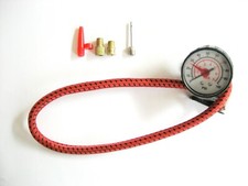 Luftdruckanzeige Manometer mit Schlauch Ventiladapterset Zubehör Luftdruckmesser