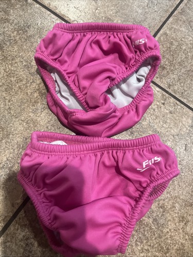 Lot Of 2 Finis 3T Pink Diaper Swim Cover 