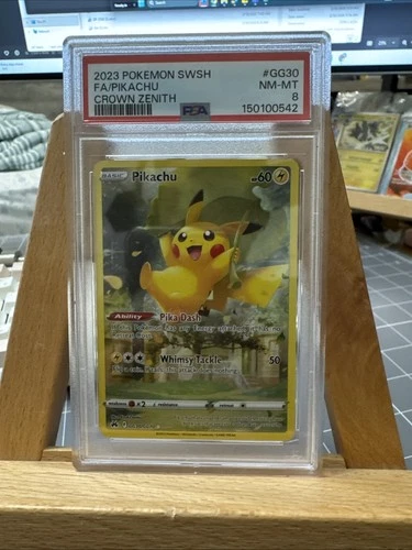 Pikachu GG30/GG70 Crown Zenith: Galarian Gallery Holo PSA 8