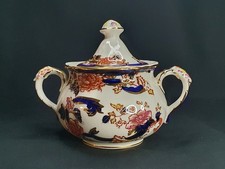 Antique MASON'S IRONSTONE SUGAR BOWL & LID MANDALAY ENGLAND c1920 Collectable