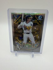 2025 Bowman Chrome Jacob Wilson Etched in Glass SSP Athletics