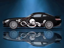 Skeleton Car Decal Skull Car Decal Cool Car Decals Both Sides Car Livery