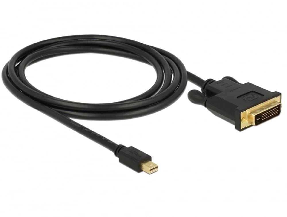 DeLOCK 83989 2m Mini DisplayPort DVI-D Black - Video Cable Adapter 2 m Mini Disp