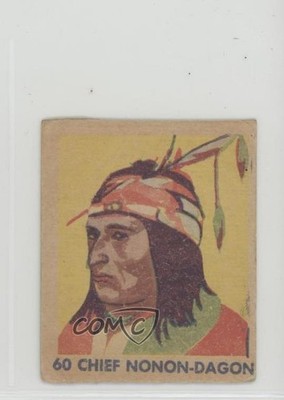 1930s WS Cowboys & Indians Strip Cards R185 Chief Nonon-Dagon #60 16ez