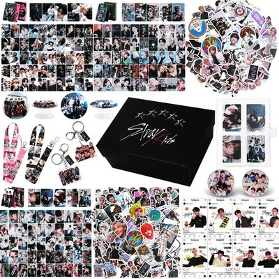 Stray Kids Merch Gift Box Set Including Photocard Holder, 3 Styles 165 Postca...