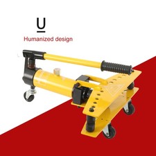 Manual Hydraulic Pipe Bender 10T Tube Bending Machine 6 Dies 1/4"-1" Diameter