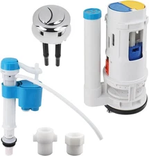 T Tulead 2.5-Inch Toilet Dual Flush Valve 8.27" Height, 1.45" Push Button Thread