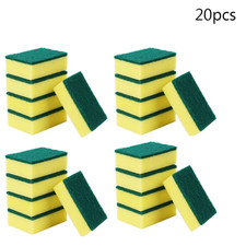 20/30Pcs Dishwashing Sponge Kitchen Nano Emery Magic Clean Rub Pot Rust Focal St