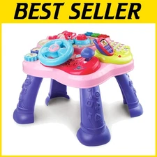 Pink Learning Table with 6 Activities