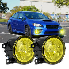 Pair Front Bumper LED Fog Light Clear Driving Lamps For SUBARU WRX 2015-2021