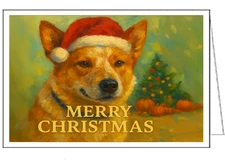 Red Heeler Fine Art Christmas Cards Set of 6