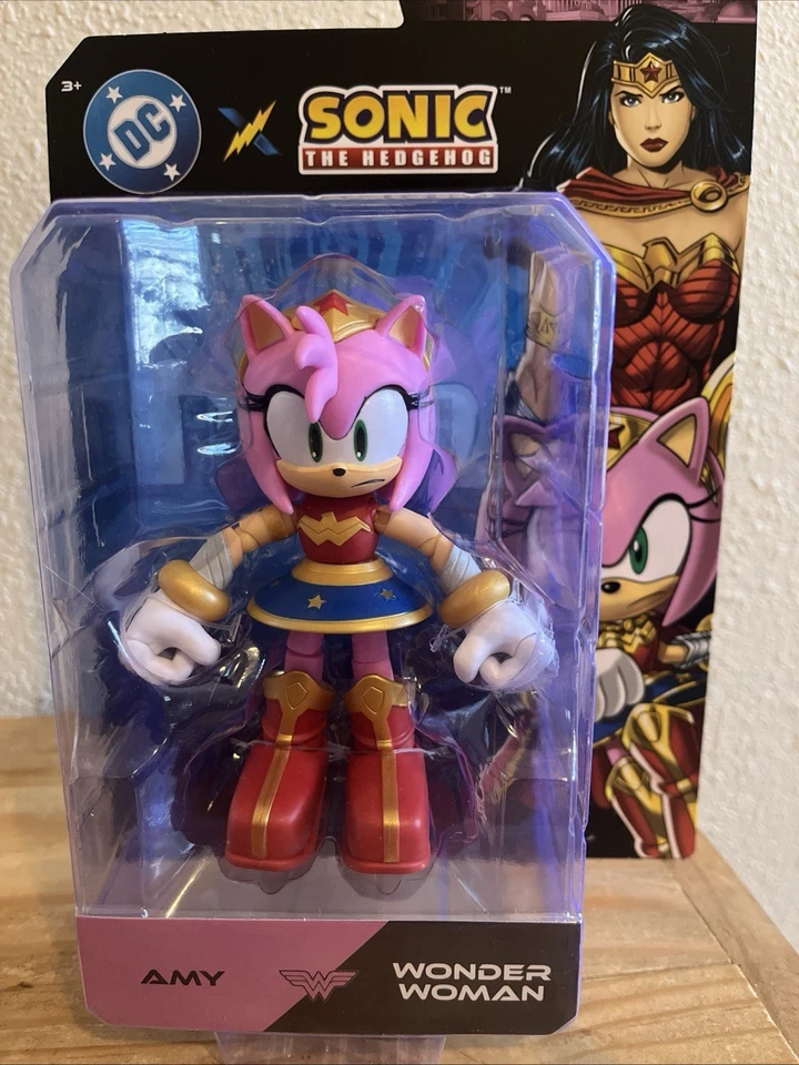DC x Sonic The Hedgehog Set | Amy Wonder Woman Sonic Flash Silver Green Lantern Foto 4 de 4