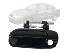  APA Replacement Outer Front Door Handle Black for 2000-2006 Sentra Driver Side