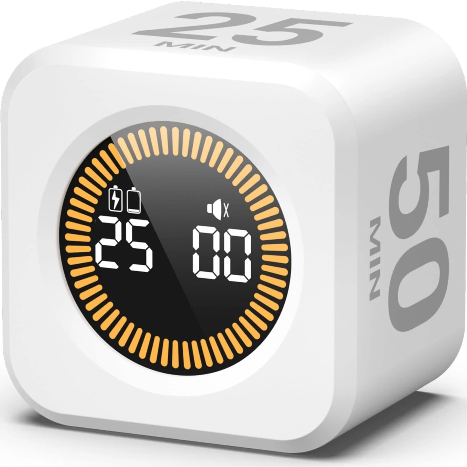 KADAMS Pomodoro Timer Visual Productivity Pomodoro Cube, 5/10/25/50 Min Coun...